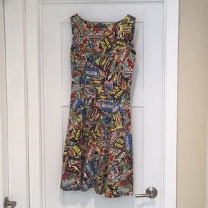 Handmade Marvel comic dress size 8